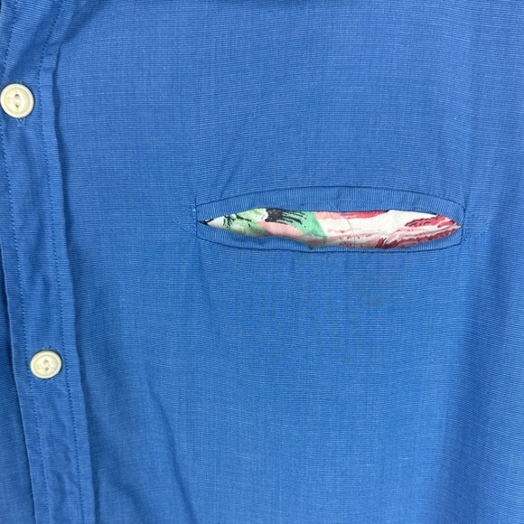 Scotch & Soda 100% Cotton Men's Blue Casual Button-Down Shirt Size XL - Picture 9 of 14